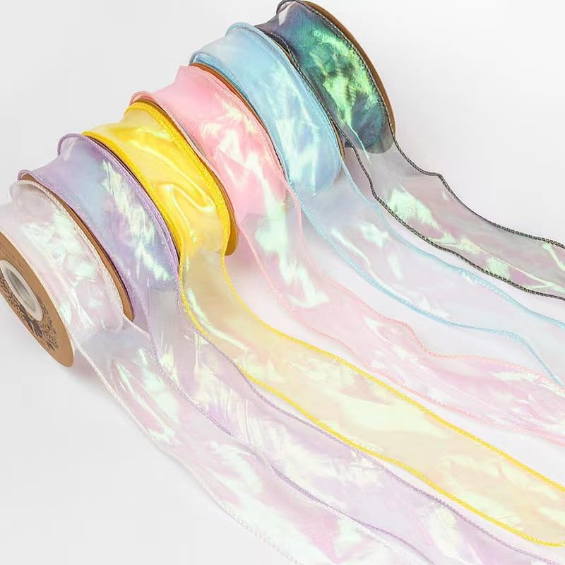 PATPAT® 10 Yards Iridescent Ribbon 1.57 PATPAT® 10 Yards Iridescent Ribbon 1.57